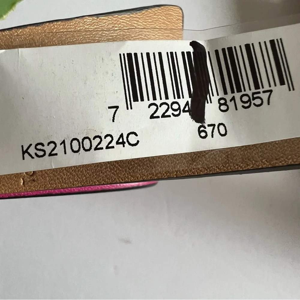 KATE SPADE BOW FRONT BELT PINK MEDIUM NWT